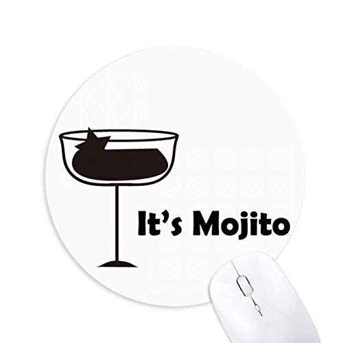 DIYthinker Mojito con su goma Mousepad Oficina del juego alfombrilla de ratón Regalo de la Copa antideslizante