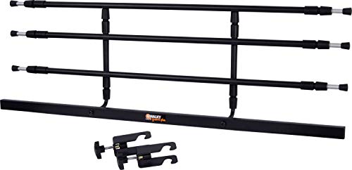 dobar 62201 Walky Guard – Rejilla de Separación para el Maletero, sólida en Cada Auto Ajustable Perros Rejilla, 29 – 45 x 85 – 152 cm, Color Negro