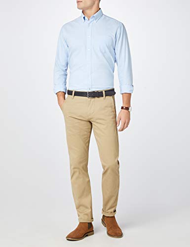 dockers Alpha Original Slim-Stretch Twill Pantalones, Marrón (New British Khaki 0432), 42W / 34L para Hombre