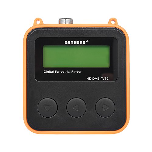 Docooler SATHERO SH-110HD Localizador de satélites Terrestrial Signal Finder Meter DVB-T DVB-T2 HD Digital TV Signal Finder Receiver LCD Dispaly