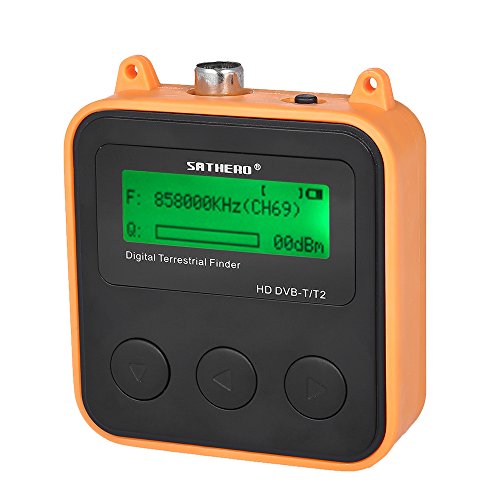 Docooler SATHERO SH-110HD Localizador de satélites Terrestrial Signal Finder Meter DVB-T DVB-T2 HD Digital TV Signal Finder Receiver LCD Dispaly