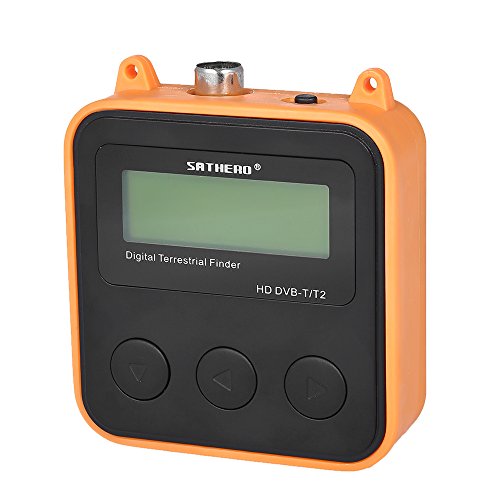 Docooler SATHERO SH-110HD Localizador de satélites Terrestrial Signal Finder Meter DVB-T DVB-T2 HD Digital TV Signal Finder Receiver LCD Dispaly