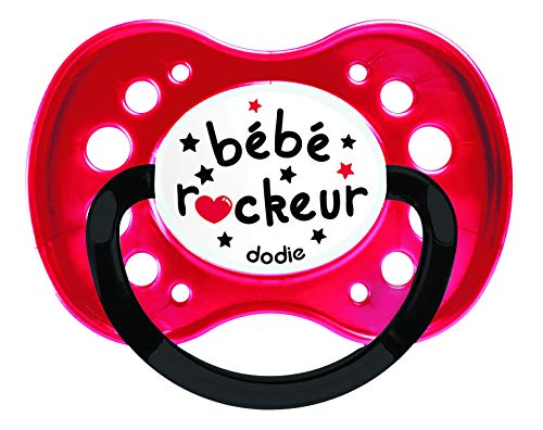 Dodie A3 - Chupete dúo, 18 meses, diseño rock