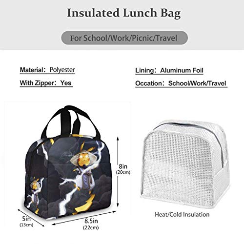 DODOD bolsa del almuerzo Mor-Tal Kom-Bat Portable Lunch Bag Insulated Cooler Tote Box For Travel/Picnic/Work/School