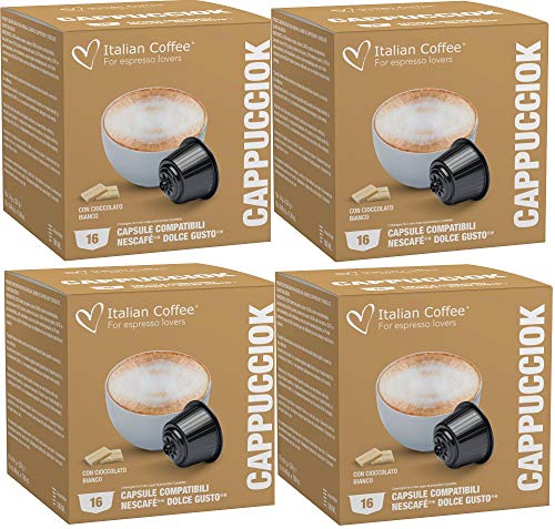 Dolce Gusto Capuchino con Chocolate Blanco - 64 Capsulas Compatibles