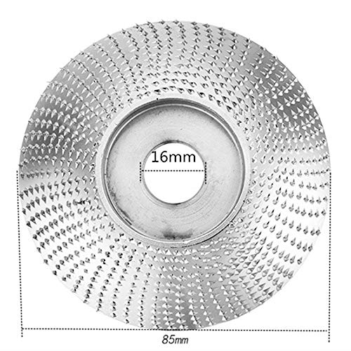 Domilay Disco de Amoladora Angular de 2 Piezas Disco de Talla de Madera Disco Abrasivo Tallado Disco Abrasivo 12 Dientes Disco de Forma de Pulido de Madera