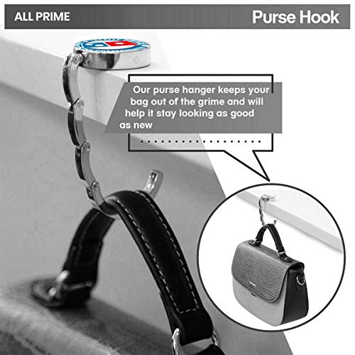 Domino's Pizza Practical Custom Folding Hanger Rack Table Hook Wallet Handbag, Hanger Wallet Hook