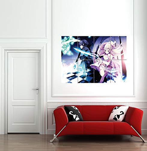 Doppelganger33 LTD Sword Online Arte de la Pared Multi Panel de Carteles 47x33 Pulgadas