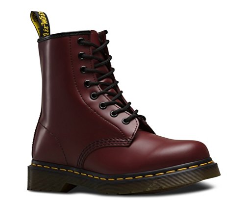 Dr. Martens 1460 Smooth, Botas Militares Unisex, Rojo (Rouge Cerise), 43 EU