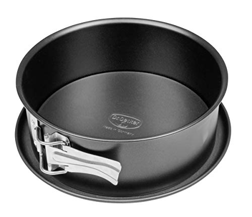 Dr. Oetker 2580 Molde Desmontable, Antiadherente recubierta, Negro, 18 cm