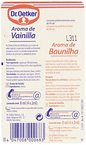 Dr. Oetker - Aroma de vanilla - 4 doses