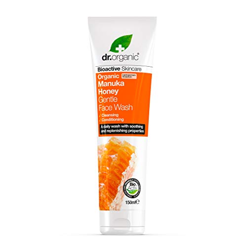 Dr. Organic - Limpiador facial con miel de Manuka ecológico, 150 ml