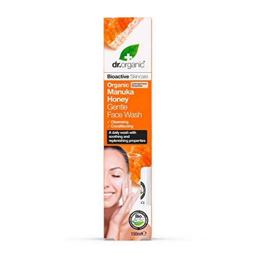 Dr. Organic - Limpiador facial con miel de Manuka ecológico, 150 ml