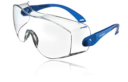 Dräger X-pect 8120 | Cubregafas Protectoras | Lentes de Seguridad con Patillas Ajustables| para Laboratorio, Agricultura, Industria