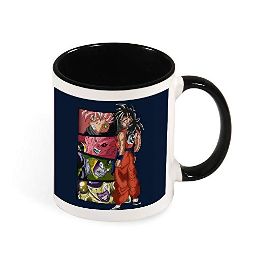 Dragon Ball Z Yamcha Vs taza de café de cerámica taza de té, regalo para mujeres, niñas, esposa, mamá, abuela, 11 oz