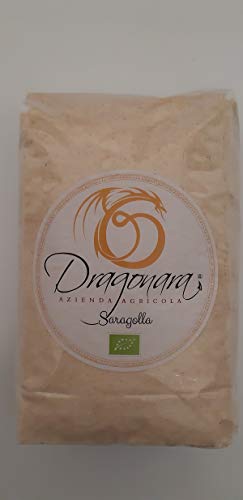 DRAGONARA - Harina de Sémola de Trigo Duro Saragolla BIO - Bolsa de 1 kg