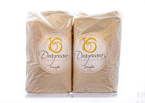 DRAGONARA - Harina de Sémola de Trigo Duro Saragolla BIO - Bolsa de 1 kg