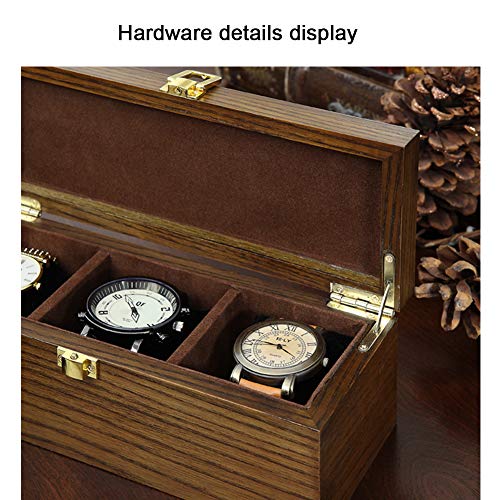 Dreamyep Reloj Profesional Colección Hogar Caja de presentación Caja de Pulsera Colección Caja de Almacenamiento Caja de joyería Simple Caja de Madera,Large