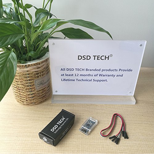 DSD TECH HM-10 Master y Slave Bluetooth 4.0 LE iBeacon Módulo Compatible con iPhone y iPad con 4 PIN Dupont Cable para Arduino