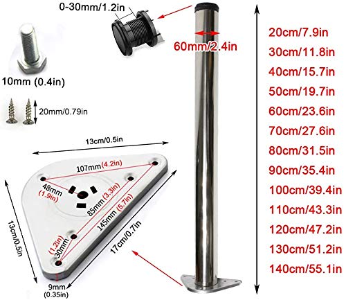 DSJMUY Patas de la Mesa, pies de Muebles, pies de Mesa, pies de gabinete, Barra de Desayuno, pies de Soporte para encimera de Cocina, incluidos Accesorios de Montaje