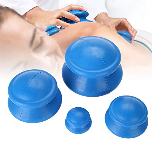 Duevin 4 Unids Vaso de Ventosas de Silicona Vasos de Ventosas de Silicona Médica Ventosas Chinas Cuidado de la Salud Producto de Masaje Eliminador de Celulitis Masajeador