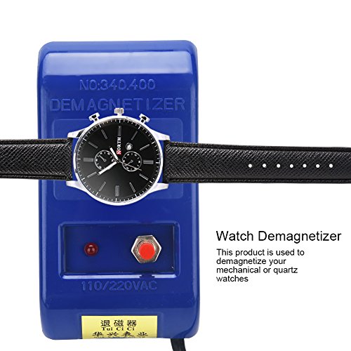 Duevin La Herramienta de desmagnetización del Reloj, la Herramienta de desmagnetización de reparación Profesional El desmagnetizador de Reloj mecánico, Suministros de reparación de electrónica