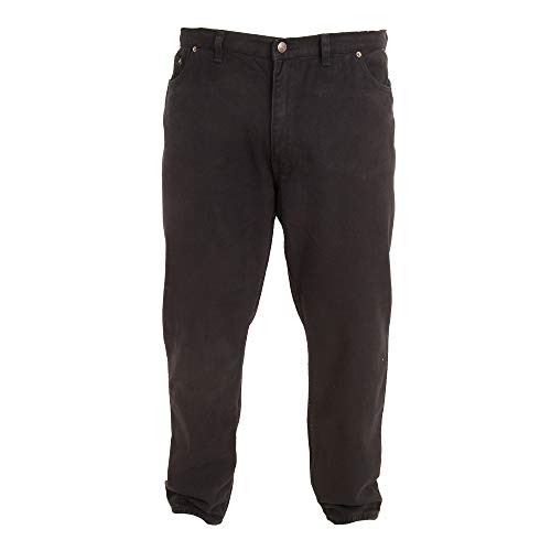 Duke - Pantalón cómodo Modelo Rockford Tallas Grandes para Hombre (168 cm Largo) (Negro)