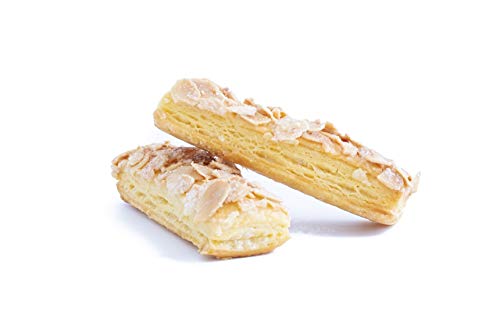 Dulces de Hojaldre de Mantequilla con Crujiente de Almendra Y Azúcar - Barritas de Almendra - Nazaré Hojaldrería - 8 Unidades 140 gr (30019)