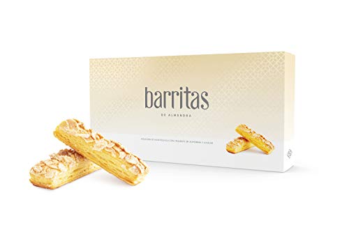 Dulces de Hojaldre de Mantequilla con Crujiente de Almendra Y Azúcar - Barritas de Almendra - Nazaré Hojaldrería - 8 Unidades 140 gr (30019)