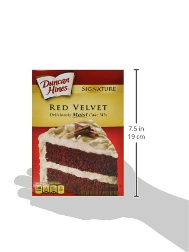 Duncan Hines Moist Deluxe Cake Mix, Red Velvet 16.5 Oz (Pack of 2)