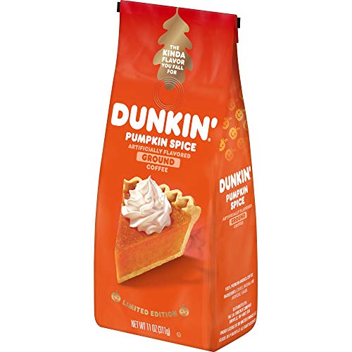 Dunkin Donuts Ground Coffee Pumpkin Spice 11 Ounces