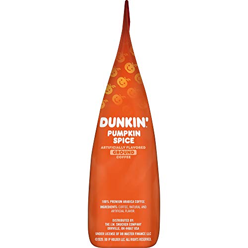 Dunkin Donuts Ground Coffee Pumpkin Spice 11 Ounces