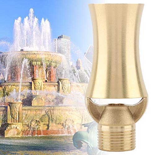 Duokon Latón Torre de Hielo Estanque Cascada Cedro Fuente de Agua Boquilla Rociador Cabeza Ajustable Estanque Cedro Flujo en Forma de rociador (1/2''3/4 '')