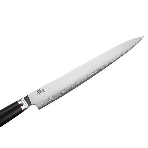 Durable Japón AUS-10 compuesto de acero Forja Cleaver Cuchillos de filete de salmón cuchillas troceadoras cuchillos KnivesBlack de la nuez de la funda Simple y generoso ( Color : 9 inch Filleting )