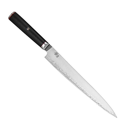 Durable Japón AUS-10 compuesto de acero Forja Cleaver Cuchillos de filete de salmón cuchillas troceadoras cuchillos KnivesBlack de la nuez de la funda Simple y generoso ( Color : 9 inch Filleting )