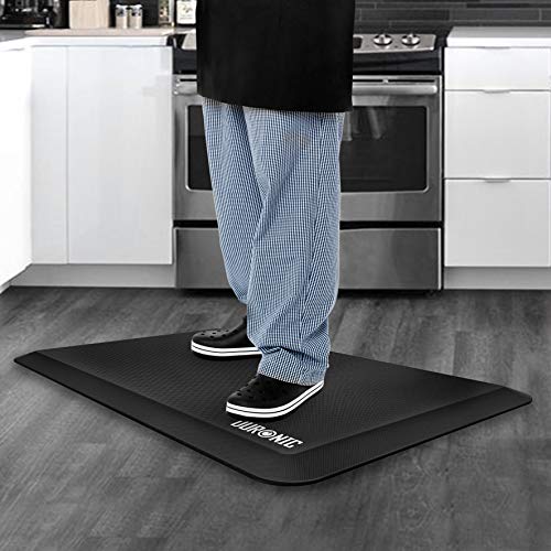 Duronic DM-MAT1 Alfombra de Goma Suelo Antifatiga Ergonómica Reposapiés de Oficina, Suave y Mullido para Evitar Dolores de Rodilla, Piernas y Pies en la Oficina, Cocina y Comercios