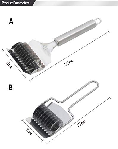 DXIA 2 PCS Máquinas de Acero Inoxidable, Cortador de Pasta, Máquina para Pasta Manual Pasta Maker, Mini de Manual de Pasta de Rejilla de Ruedas de Prensa, Utensilios de Cocina para Hacer Espaguetis