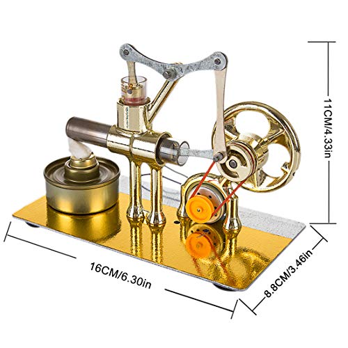 DXX Motor Stirling Kit Baja Temperatura Aire Caliente DIY Eléctrico Generador Motor Stirling Engine Juguete Educativo