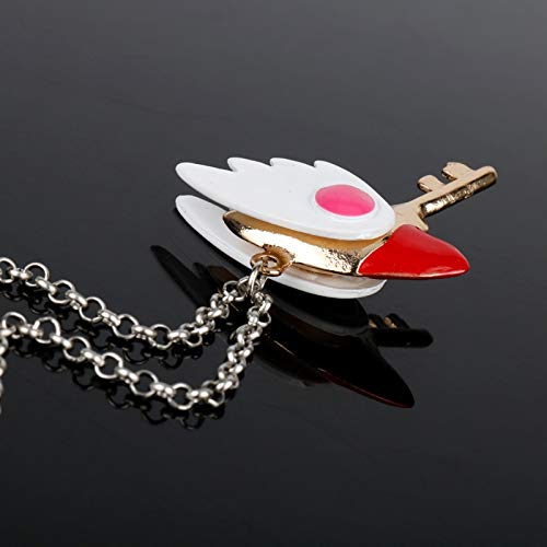 DYKJ Hot Anime Card Captor Sakura Collar Sweet Sakura Wand Key Colgante Collar Charms Colgantes Collier Mujeres Chica Moda Collar