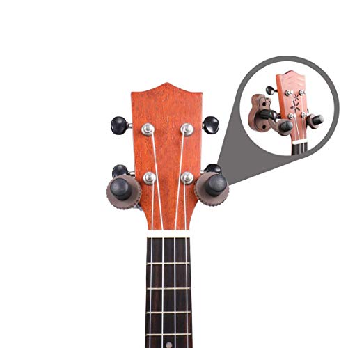 Dynamovolition Universal Wood Guitar Hanger Soporte de exhibición de montaje en pared Soporte de violín duradero ajustable Instrumento musical Gancho corto