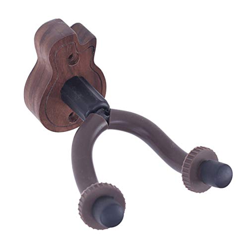 Dynamovolition Universal Wood Guitar Hanger Soporte de exhibición de montaje en pared Soporte de violín duradero ajustable Instrumento musical Gancho corto