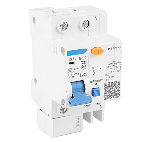 DZ47LE-32 1P + N C32 RCCB El interruptor automático de corriente diferencial proporciona fugas eléctricas, sobrecarga, protección contra cortocircuitos 30 mA 230 V