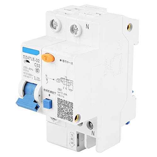 DZ47LE-32 1P + N C32 RCCB El interruptor automático de corriente diferencial proporciona fugas eléctricas, sobrecarga, protección contra cortocircuitos 30 mA 230 V