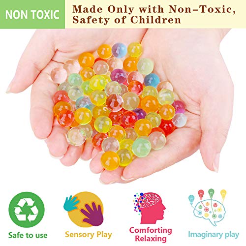 E-Bestar 50000 PCS Bolas de Gel de Agua para niños,No-Toxicas Hidrogel Bolas Perlas de Gel Water Beads Cuentas de Agua de Crecimiento para niños,Florero,Decoración,Plantas,Flores