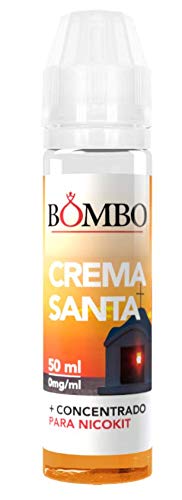 E-liquid BOMBO CREMA SANTA 50ml – TPD- crema pastelera con chocolate blanco y negro, vainilla,para Cigarrillos Electrónicos,sin nicotin