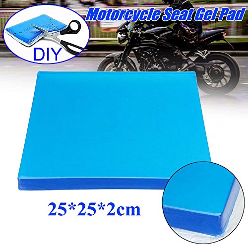 Eamqrkt Comfort - Alfombrilla de gel para asiento de motocicleta (25 x 25 x 2 cm)