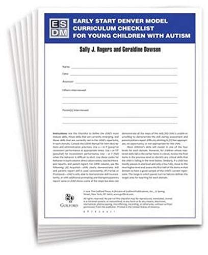 Early Start Denver Model Curriculum Checklist for Young Children with Autism