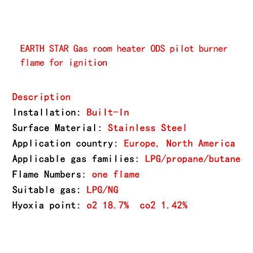 EARTH STAR Calentador de gas ODS quemador piloto llama para encendido