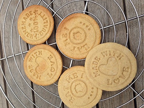 East de West Trading GmbH sellos para galletas, galletas, juego de sellos, Capuchino realmente y galletas también de galletas cortadores para galletas, 3 Varios diseños + + Receta para el éxito