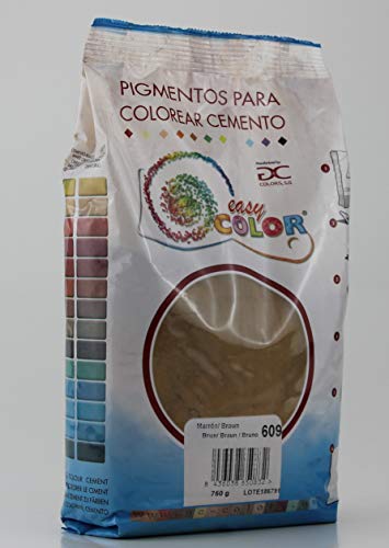 Easy Color pigmento Marrón 609 para cemento, mortero y hormigón (Óxido de Hierro) (Marrón 609)